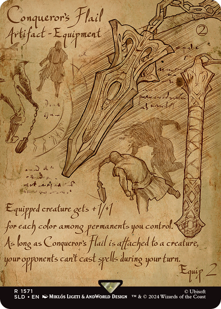 Conqueror's Flail (SLD-1571) [Secret Lair Drop] (Borderless)