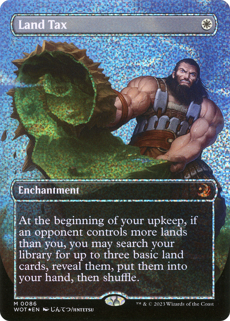 Land Tax (WOT-086) [Wilds of Eldraine: Enchanting Tales] (Borderless) Foil