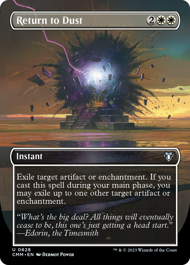 Return to Dust (CMM-628) [Commander Masters] (Borderless) Foil