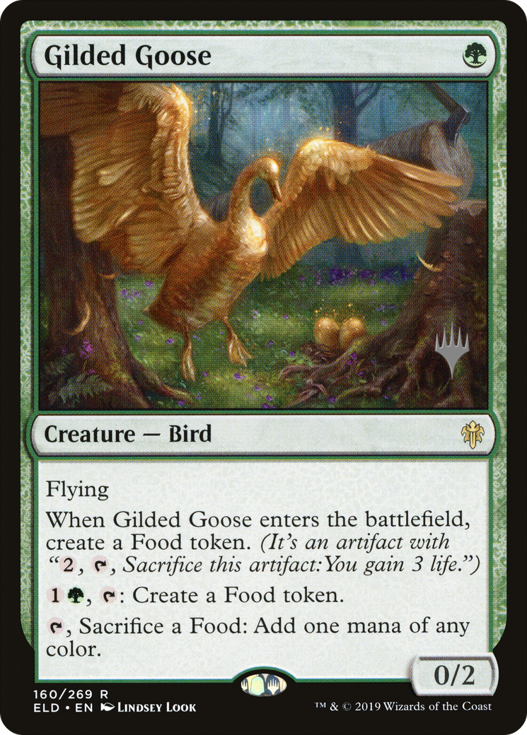 Gilded Goose (PPELD-160P) [Promo Pack: Throne of Eldraine Promos]
