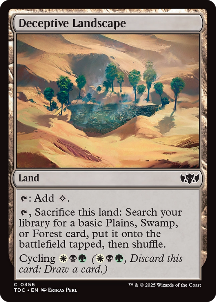 Deceptive Landscape (TDC-356) [Commander: Tarkir: Dragonstorm]
