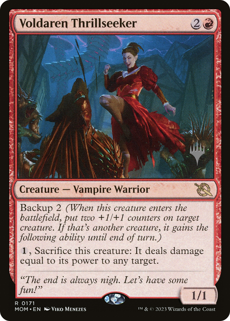 Voldaren Thrillseeker (PPMOM-171P) [March of the Machine Promos]
