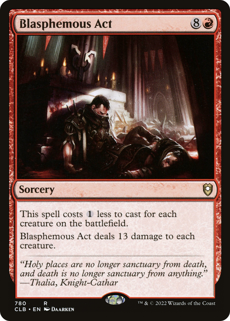 Blasphemous Act (CLB-780) [Commander Legends: Battle for Baldur's Gate]