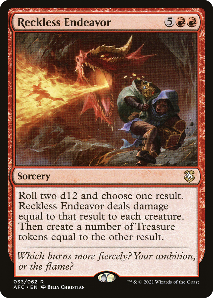 Reckless Endeavor (AFC-033) [Forgotten Realms Commander]