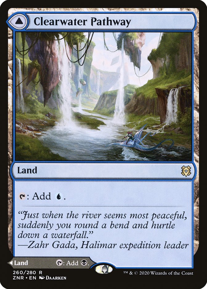 Clearwater Pathway // Murkwater Pathway (ZNR-260) [Zendikar Rising] Foil