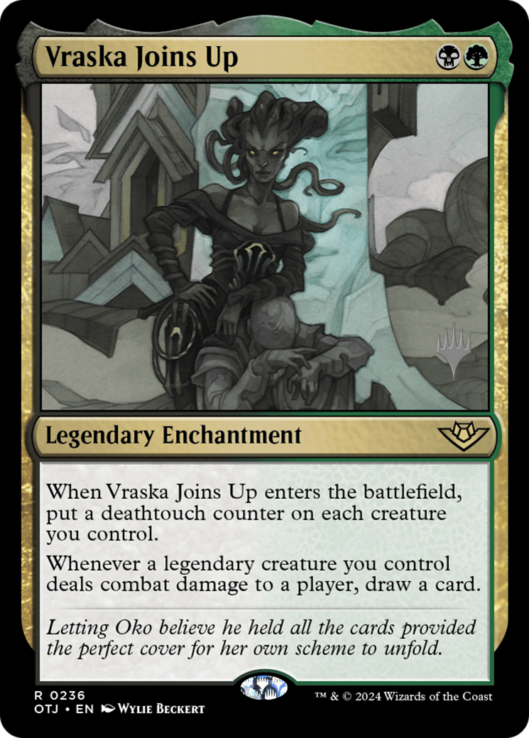 Vraska Joins Up (PPOTJ-236P) [Outlaws of Thunder Junction Promos] Foil