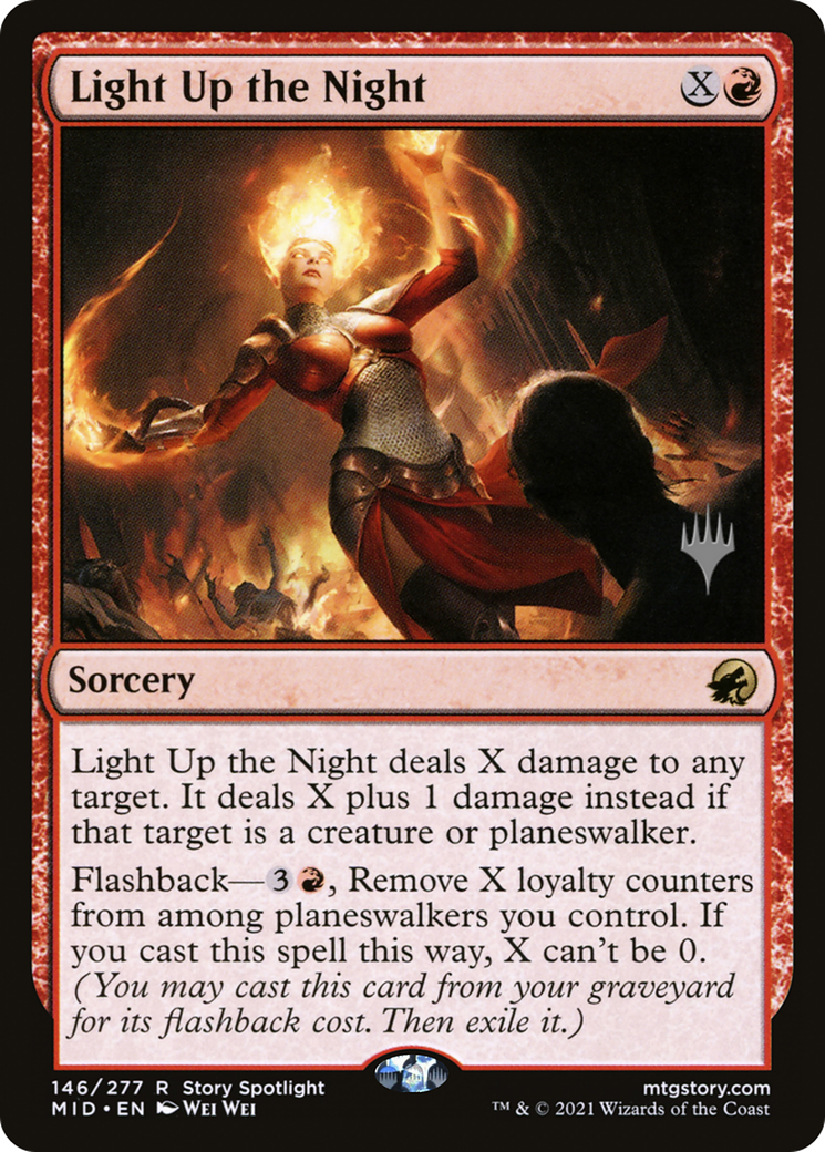 Light Up the Night (PPMID-146P) [Innistrad: Midnight Hunt Promos] Foil