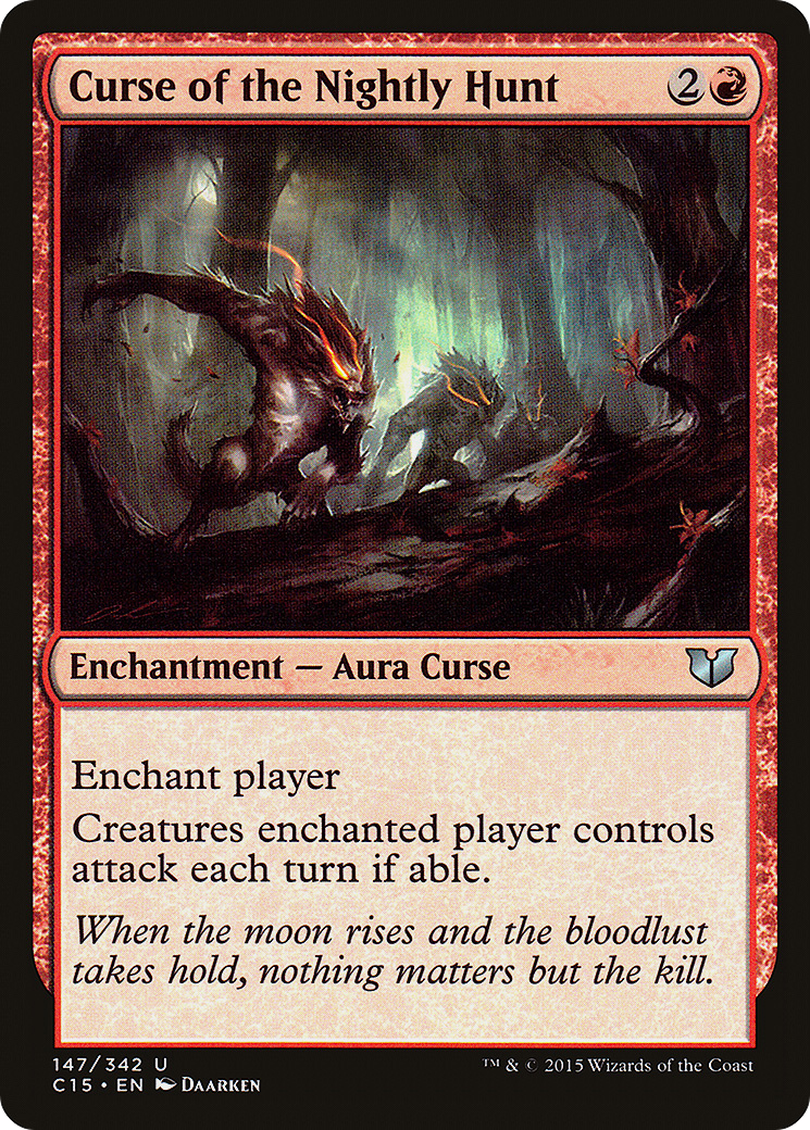 Curse of the Nightly Hunt (C15-147) [Commander 2015]