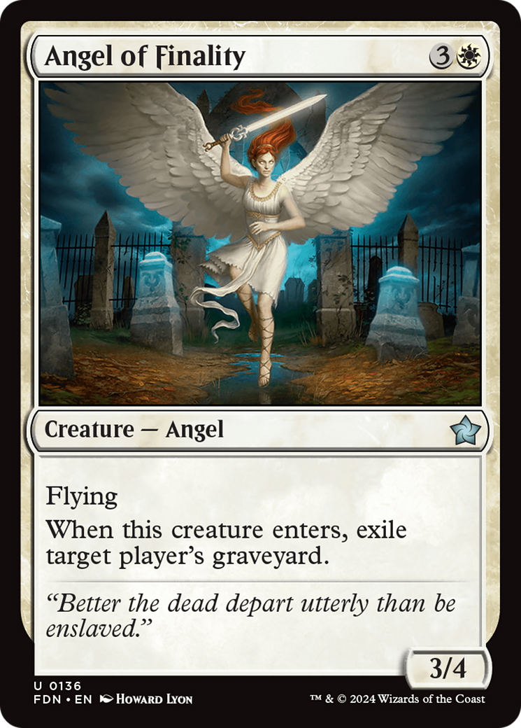 Angel of Finality (FDN-136) [Foundations] Foil