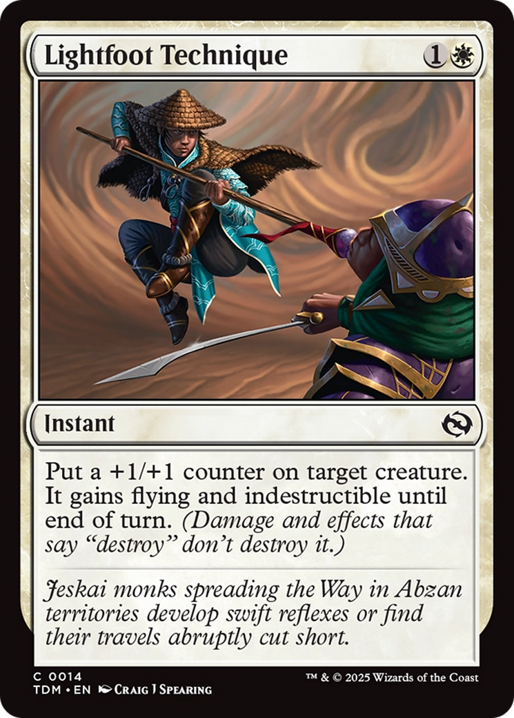 Lightfoot Technique (TDM-014) [Tarkir: Dragonstorm] Foil