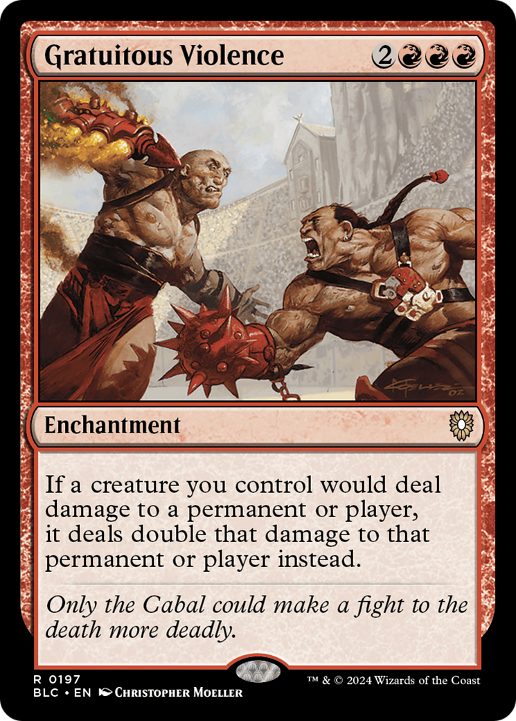 Gratuitous Violence (BLC-197) [Bloomburrow Commander]
