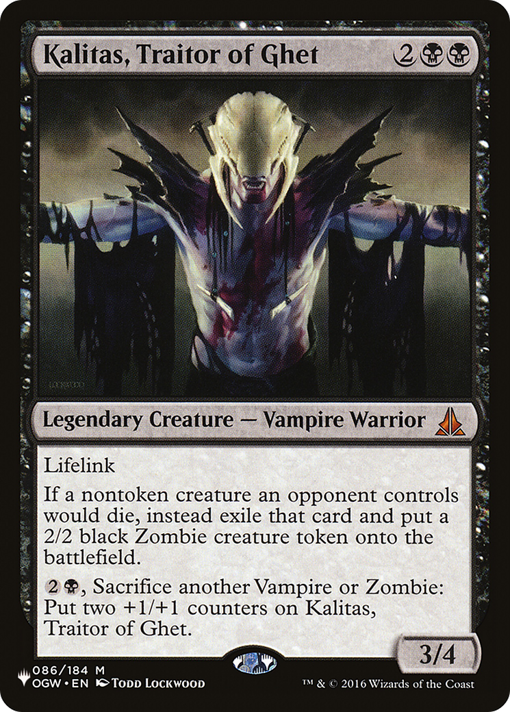 Kalitas, Traitor of Ghet (LIST-OGW-86) [The List]