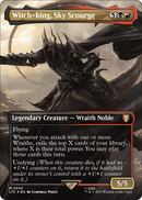 Witch-king, Sky Scourge (Borderless) (Surge Foil) (LTC-555) [Tales of Middle-earth Commander] Foil