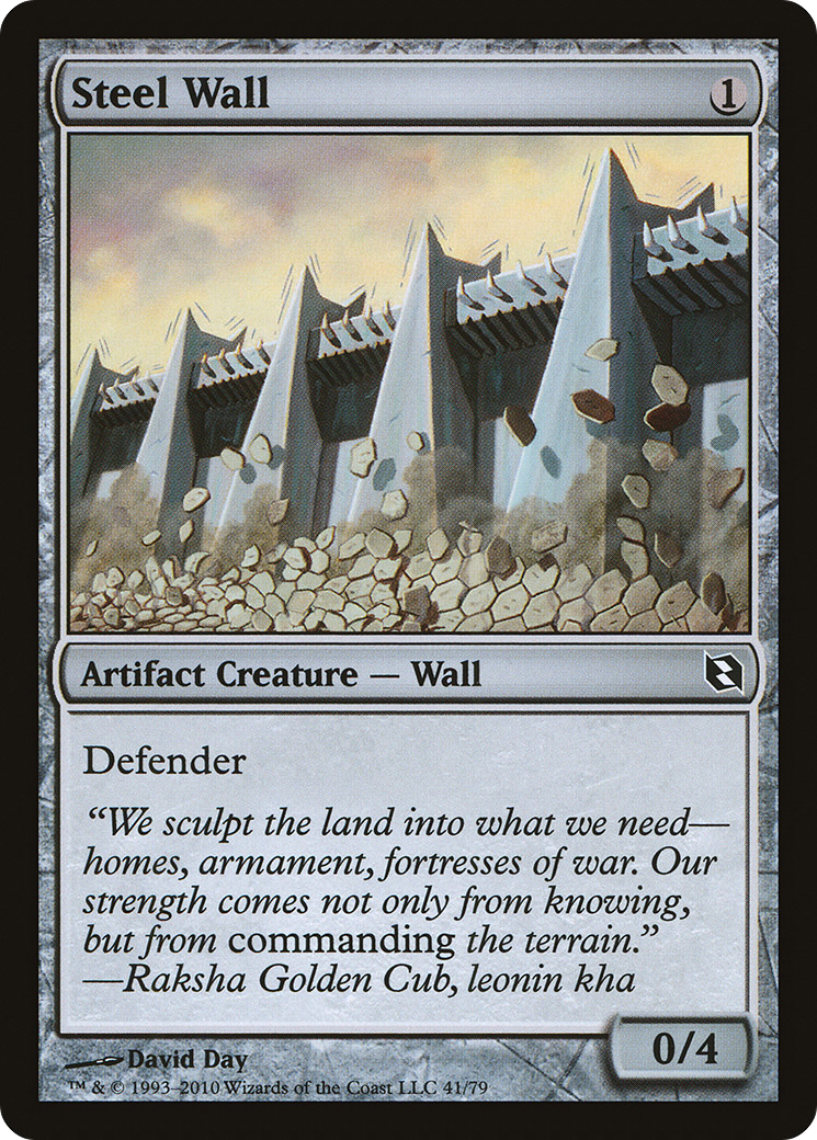 Steel Wall (DDF-041) [Duel Decks: Elspeth vs. Tezzeret]