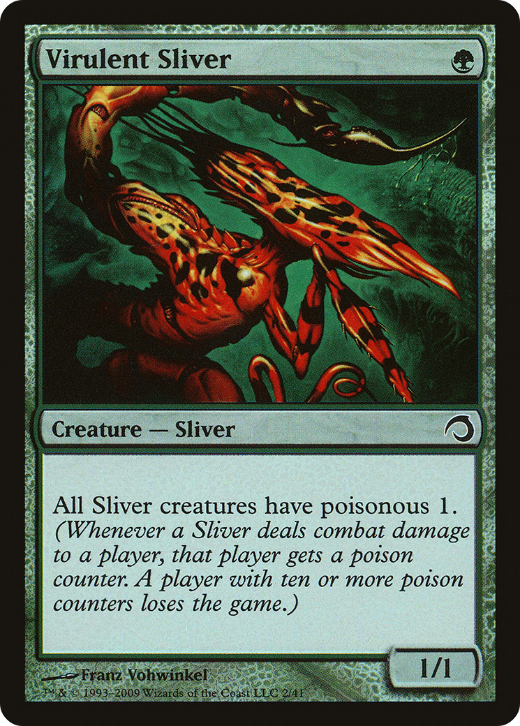 Virulent Sliver (PDS-002) [Premium Deck Series: Slivers] Foil