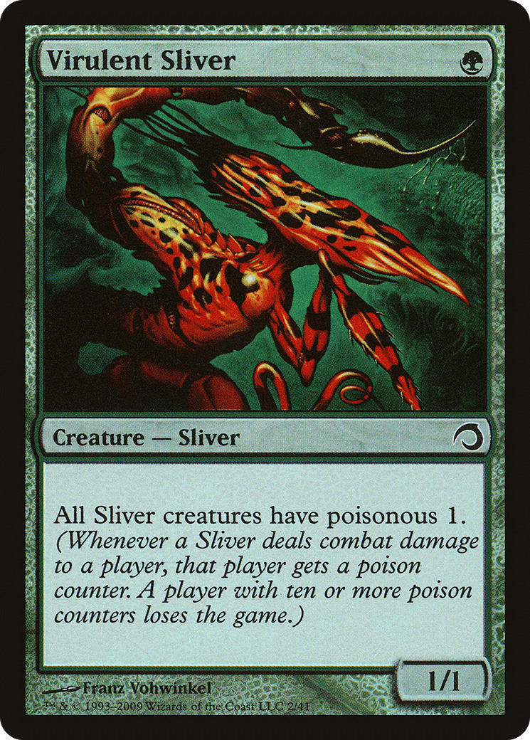 Virulent Sliver (PDS-002) [Premium Deck Series: Slivers] Foil