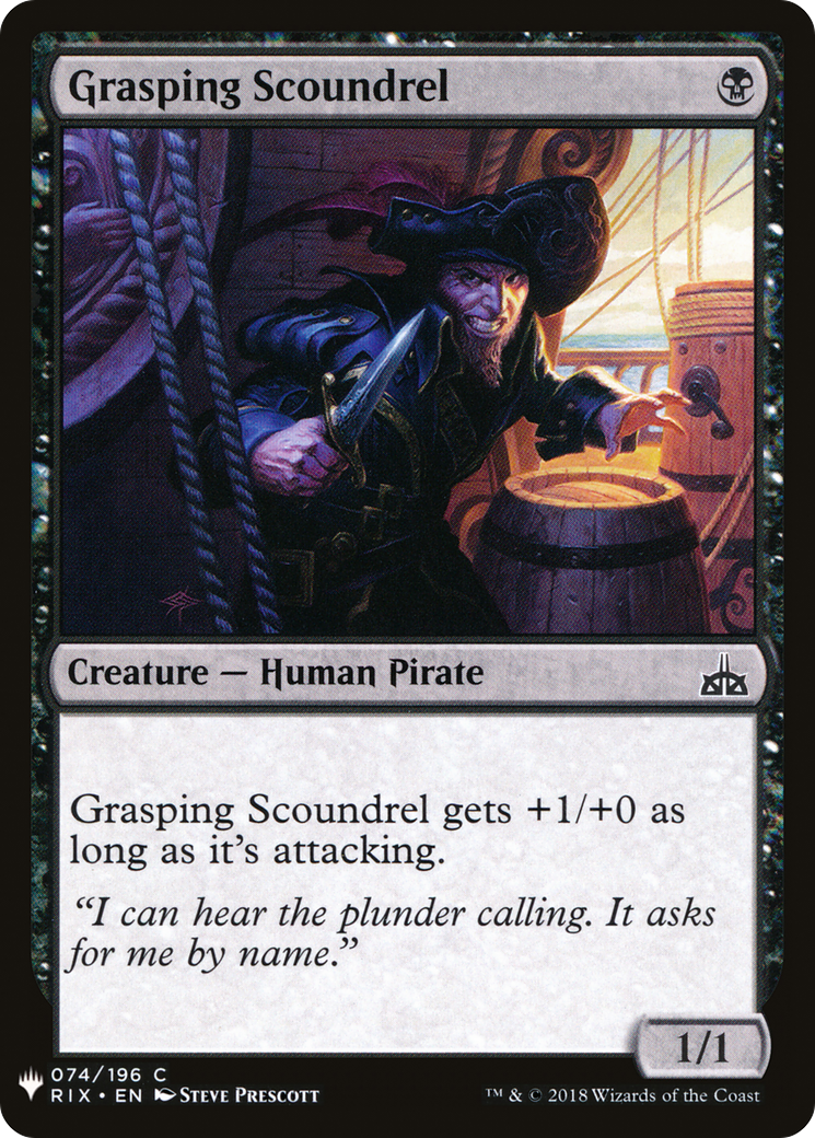 Grasping Scoundrel (LIST-RIX-74) [The List]