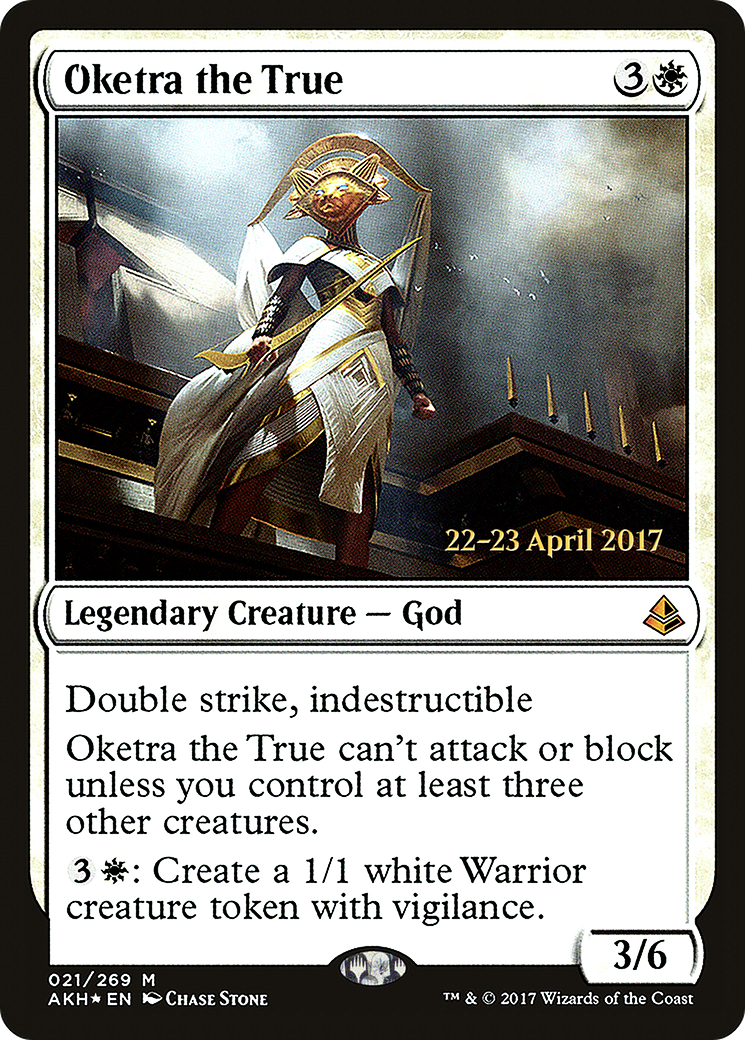 Oketra the True (PRE-21S) [Amonkhet Promos] Foil