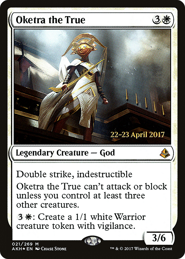 Oketra the True (PRE-21S) [Amonkhet Promos] Foil
