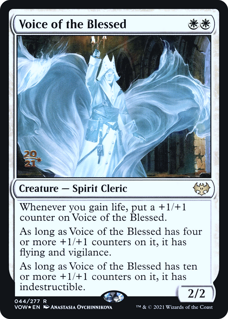 Voice of the Blessed (PRE-44S) [Innistrad: Crimson Vow Promos] Foil