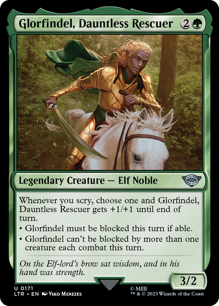 Glorfindel, Dauntless Rescuer (LTR-171) [The Lord of the Rings: Tales of Middle-earth] Foil