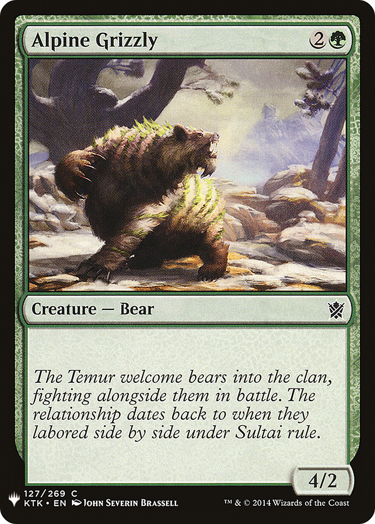 Alpine Grizzly (LIST-KTK-127) [The List]