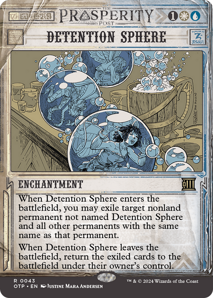 Detention Sphere (OTP-043) [Breaking News]: (Showcase) (Borderless) Foil