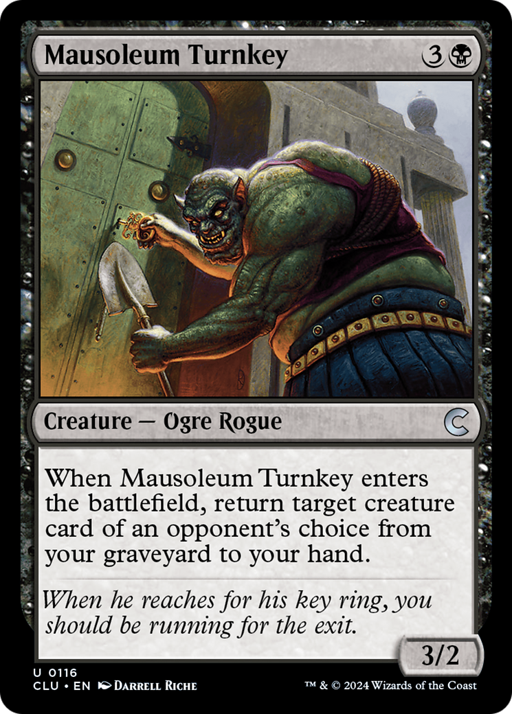 Mausoleum Turnkey (CLU-116) [Ravnica: Clue Edition]
