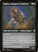 Safana, Calimport Cutthroat (Foil Etched) (CLB-496) [Commander Legends: Battle for Baldur's Gate] Etched Foil