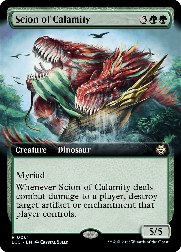 Scion of Calamity (LCC-061) [The Lost Caverns of Ixalan Commander]: (Extended Art) Foil