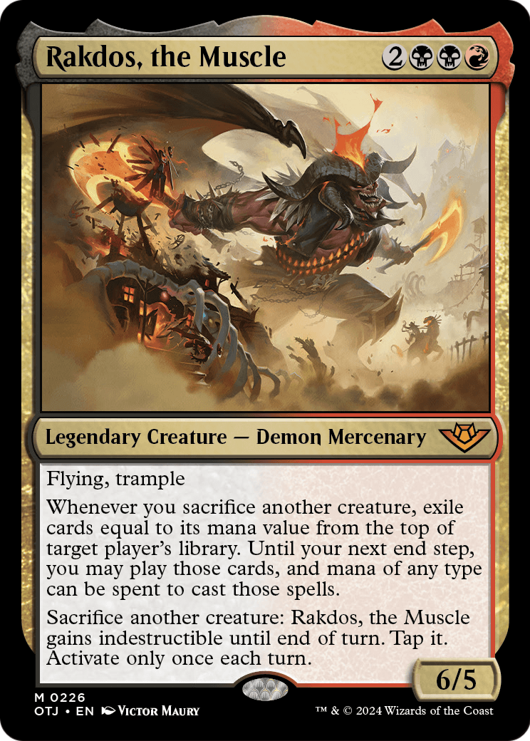 Rakdos, the Muscle (OTJ-226) [Outlaws of Thunder Junction]