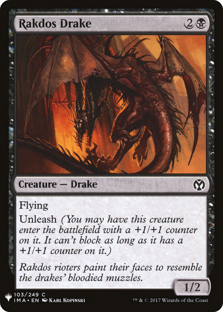 Rakdos Drake (LIST-IMA-103) [The List]