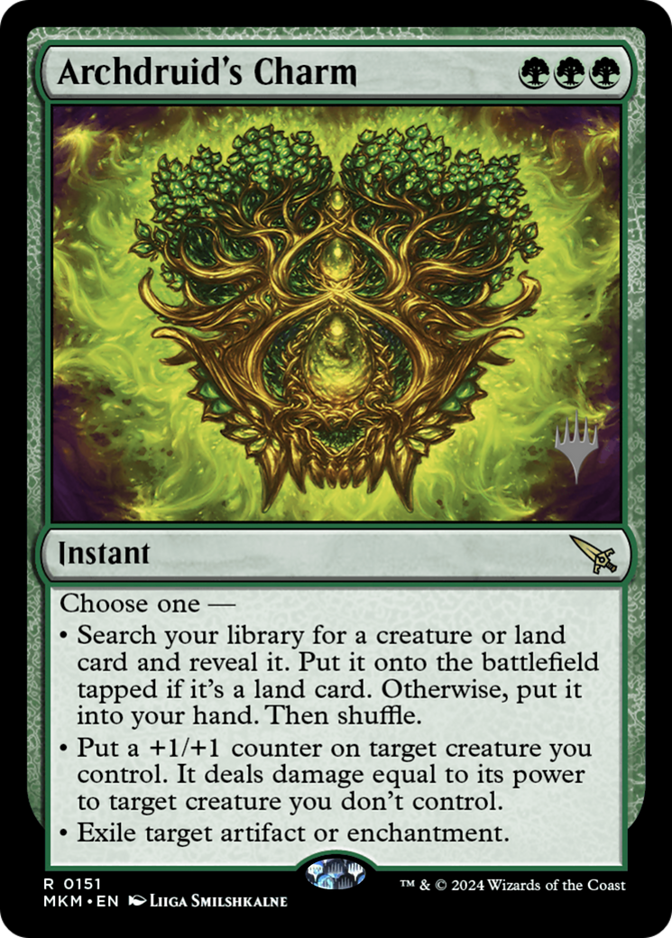 Archdruid's Charm (PPMKM-151P) [Murders at Karlov Manor Promos]