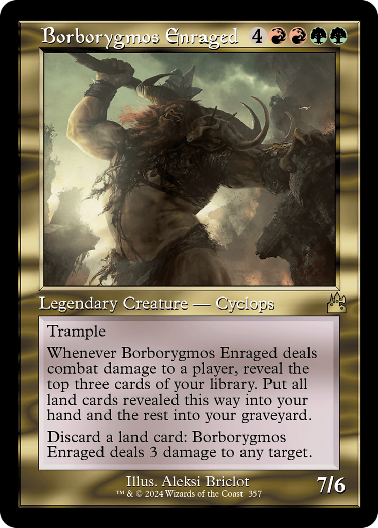 Borborygmos Enraged (RVR-357) [Ravnica Remastered] Foil