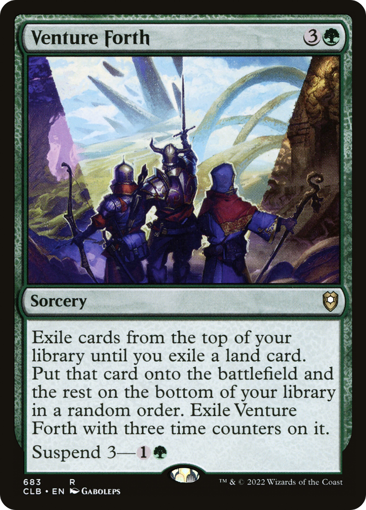 Venture Forth (CLB-683) [Commander Legends: Battle for Baldur's Gate]