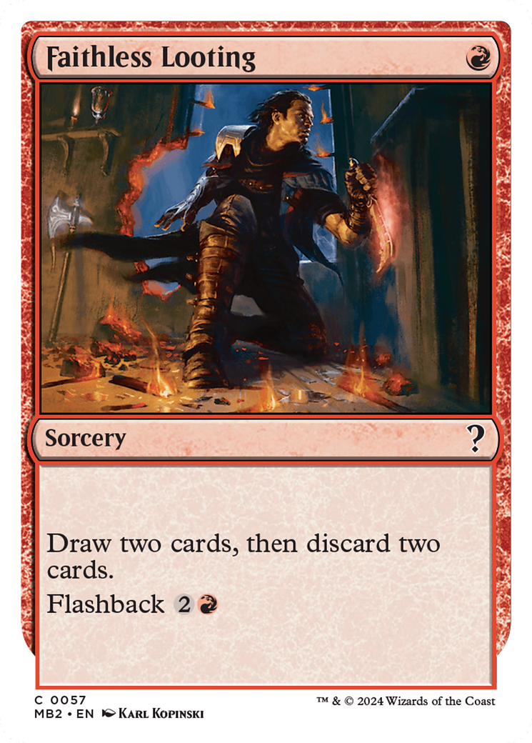 Faithless Looting (MB2-057) [Mystery Booster 2]