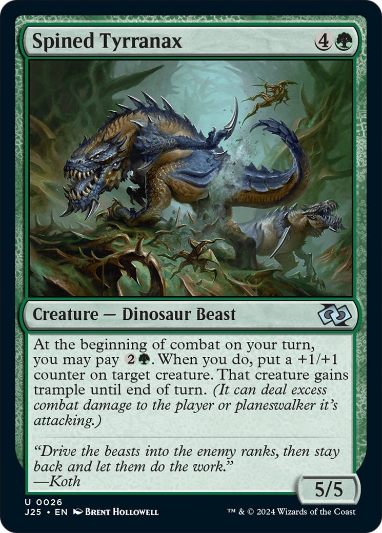 Spined Tyrranax (J25-026) [Foundations Jumpstart]