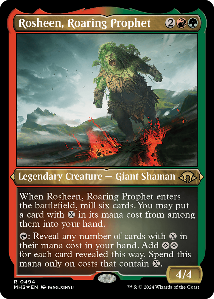 Rosheen, Roaring Prophet (MH3-494) [Modern Horizons 3] Etched Foil