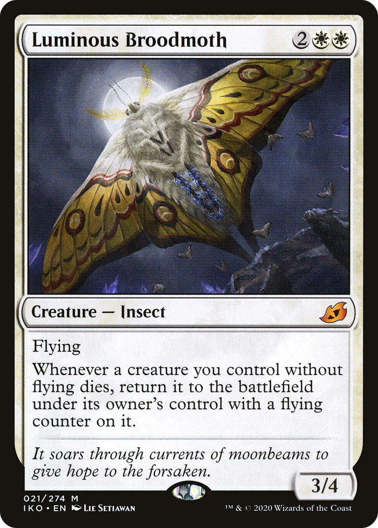Luminous Broodmoth (IKO-021) [Ikoria: Lair of Behemoths] Foil