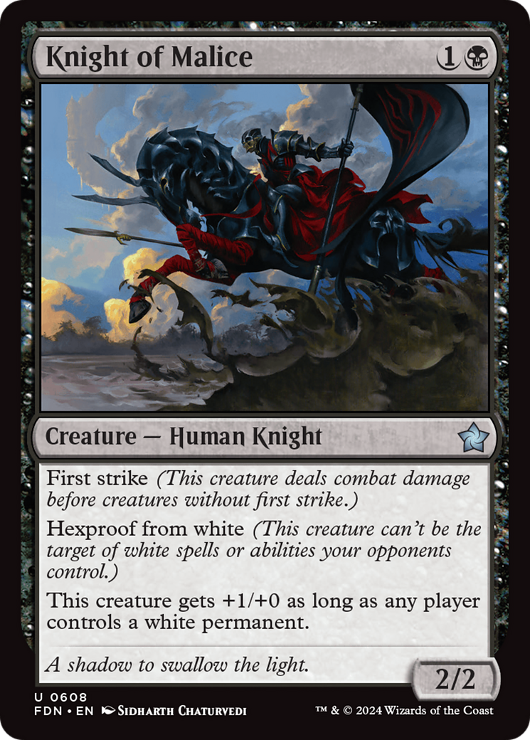 Knight of Malice (FDN-608) [Foundations]