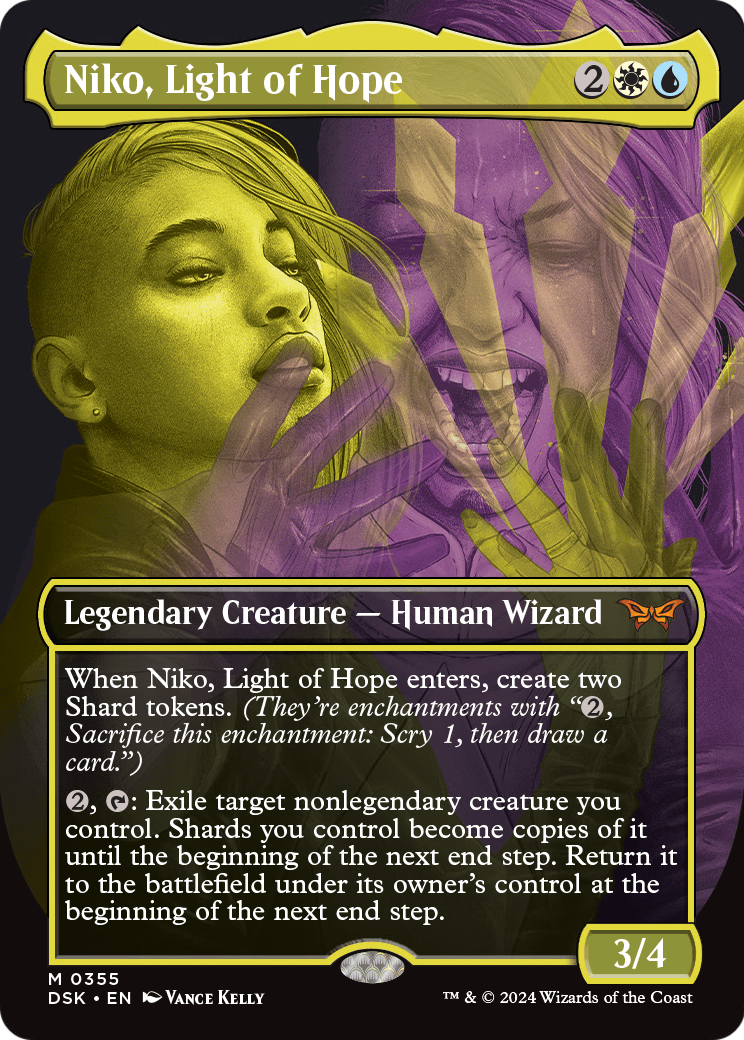 Niko, Light of Hope (Showcase) (DSK-355) (Borderless) [Duskmourn: House of Horror] Foil