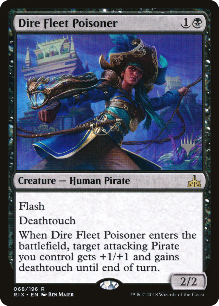 Dire Fleet Poisoner (PPM20-68P) [Rivals of Ixalan Promos] Foil