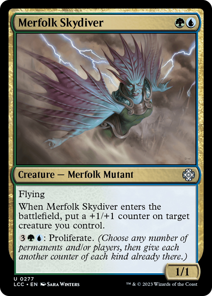 Merfolk Skydiver (LCC-277) [The Lost Caverns of Ixalan Commander]