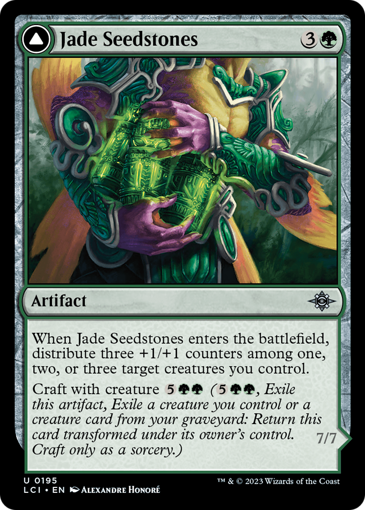 Jade Seedstones // Jadeheart Attendant (LCI-195) [The Lost Caverns of Ixalan]