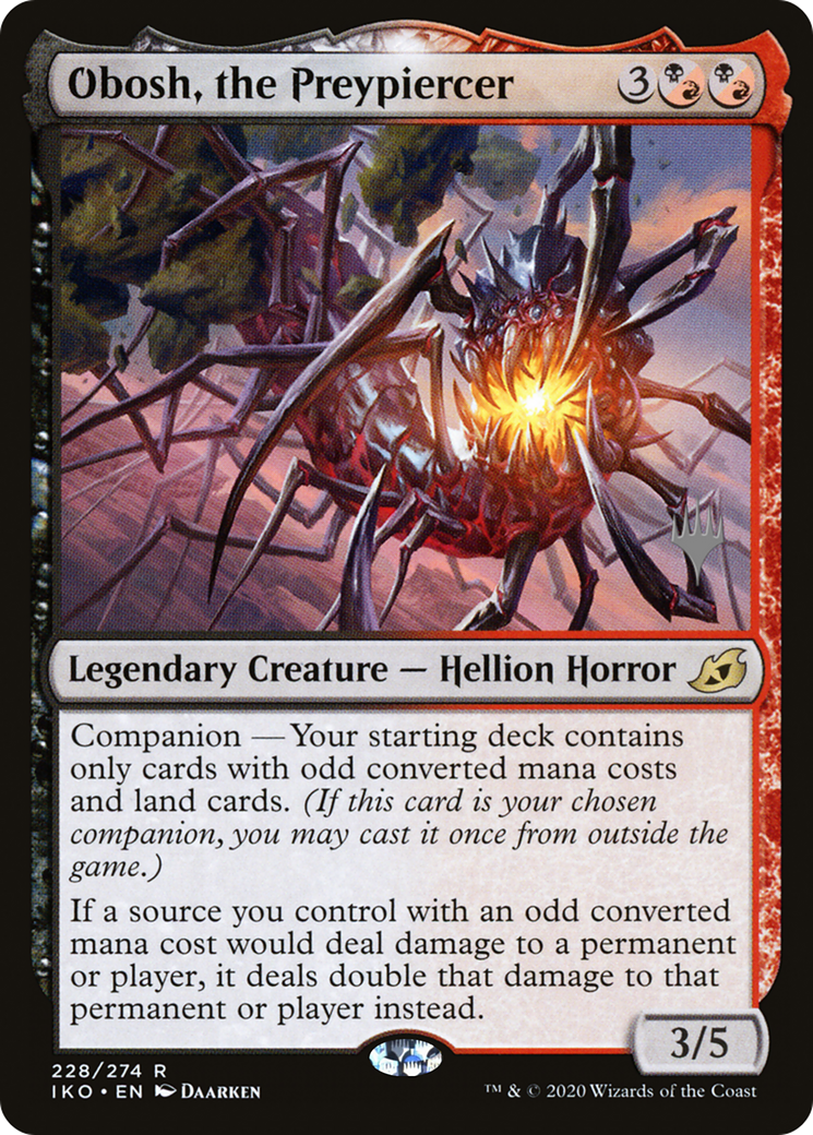 Obosh, the Preypiercer (PPIKO-228P) [Promo Pack: Ikoria: Lair of Behemoths Promos]