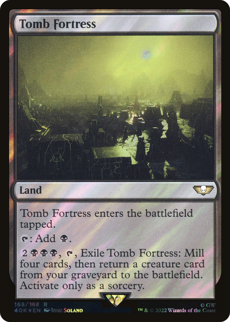 Tomb Fortress (Surge Foil) (40K-168) [Warhammer 40,000 Commander] Foil