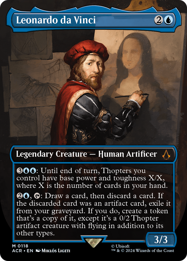 Leonardo da Vinci (ACR-118) [Assassin's Creed] (Borderless) Foil