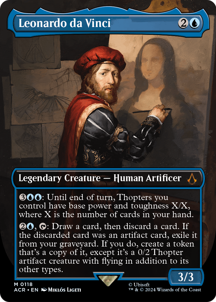 Leonardo da Vinci (Borderless) (ACR-118) [Assassin's Creed] Foil