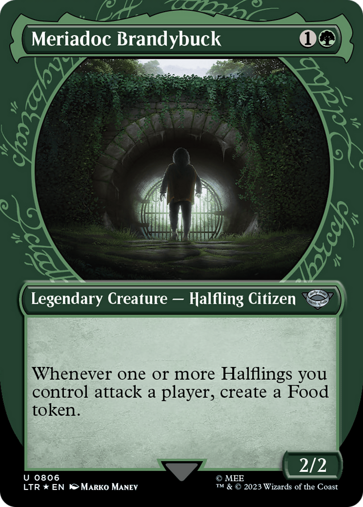 Meriadoc Brandybuck (LTR-806) [The Lord of the Rings: Tales of Middle-earth]: (Showcase) (Borderless) Foil