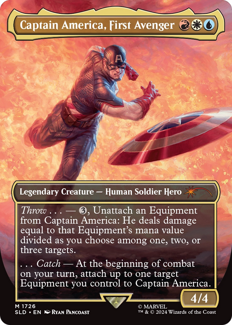 Captain America, First Avenger (SLD-1726) [Secret Lair Drop] (Borderless)